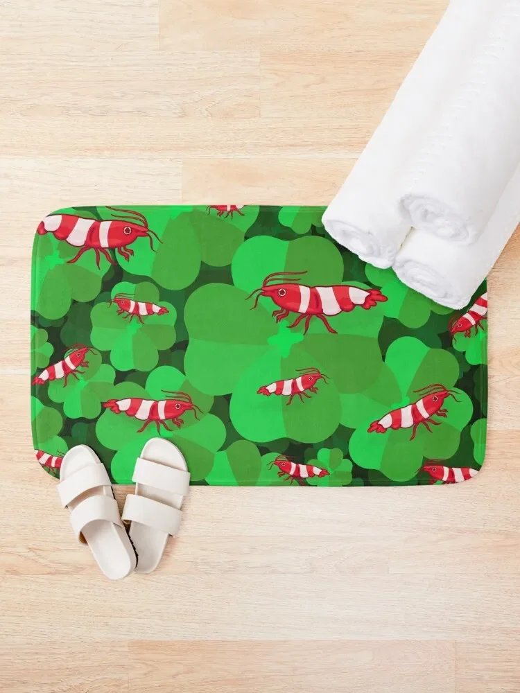 Shrimp & Clover Bath Mat Home Entrances For Bathroom And Toilet Mat