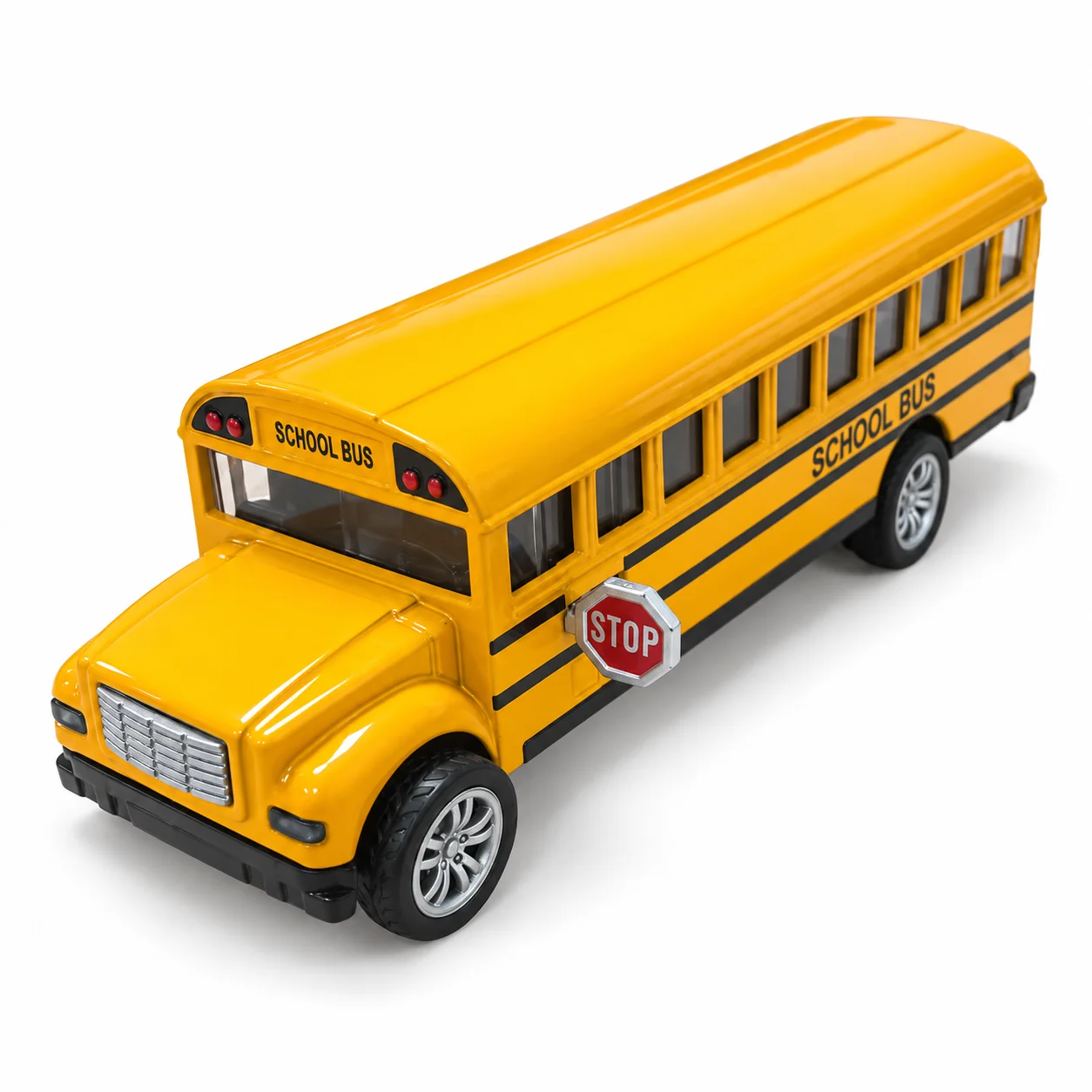 (Boxed) Classic American School Bus Style Model, Powerful Spring, Metal Casting, The Best Gift.