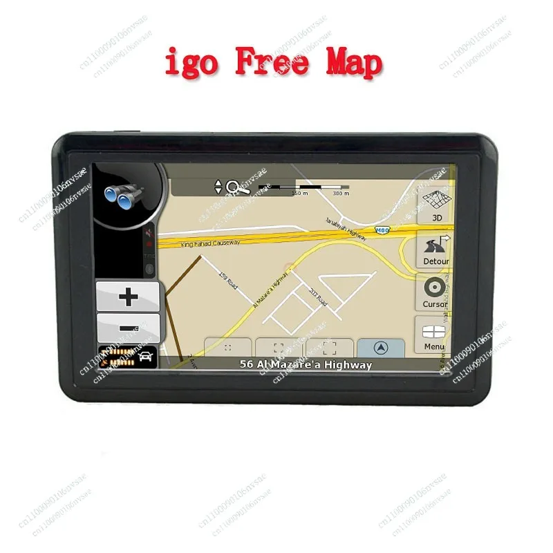 

5-inch portable car GPS navigator with high-definition 4GB capacity, suitable for older cars, affordable, no data usage required