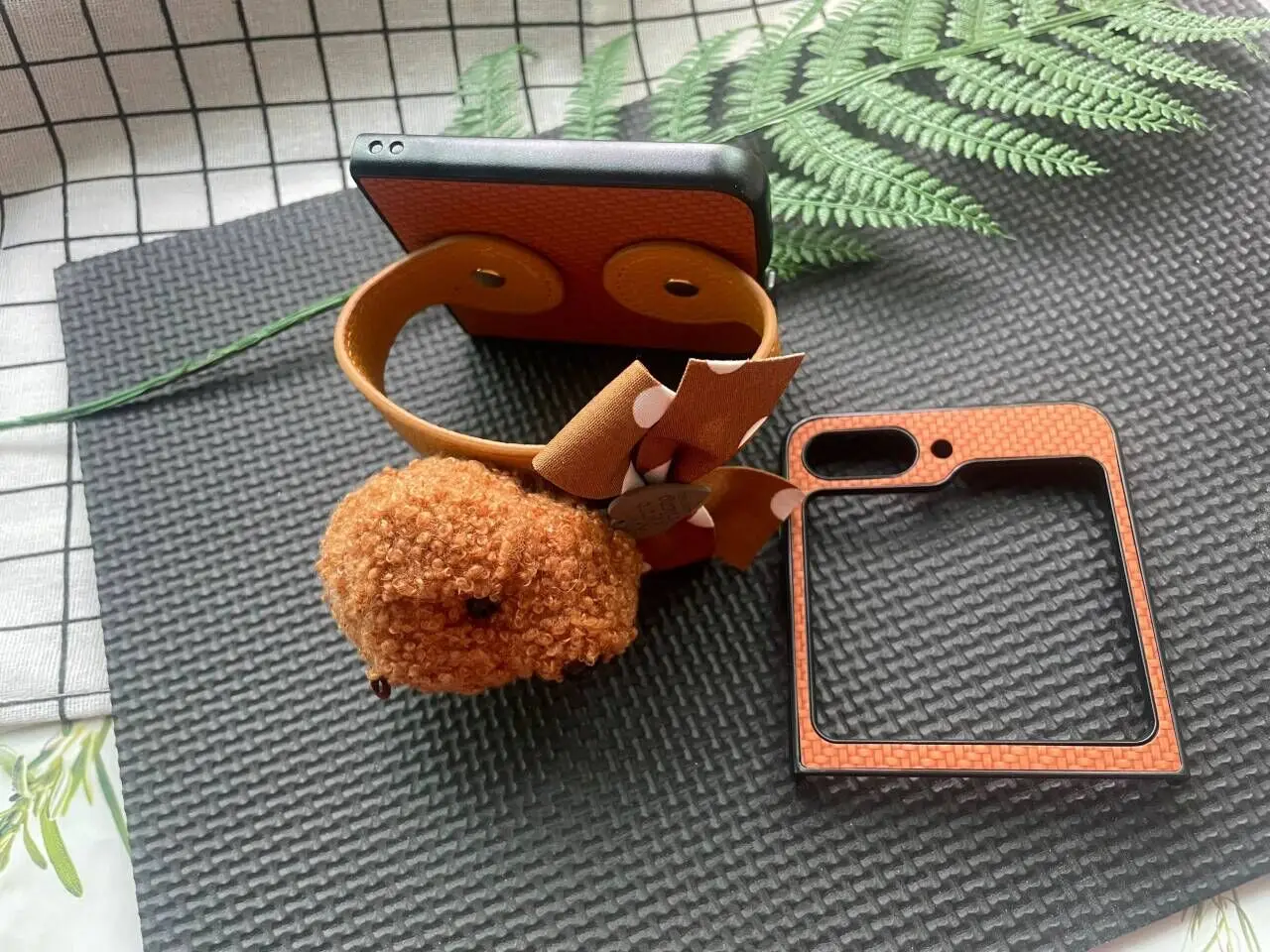素敵なぬいぐるみリストストラップケース、motorola razr 40 ulcase、Galaxy z fli5 4 3 Cover、huawei Pocket 2 p50Pocks n3Flipxフリップ