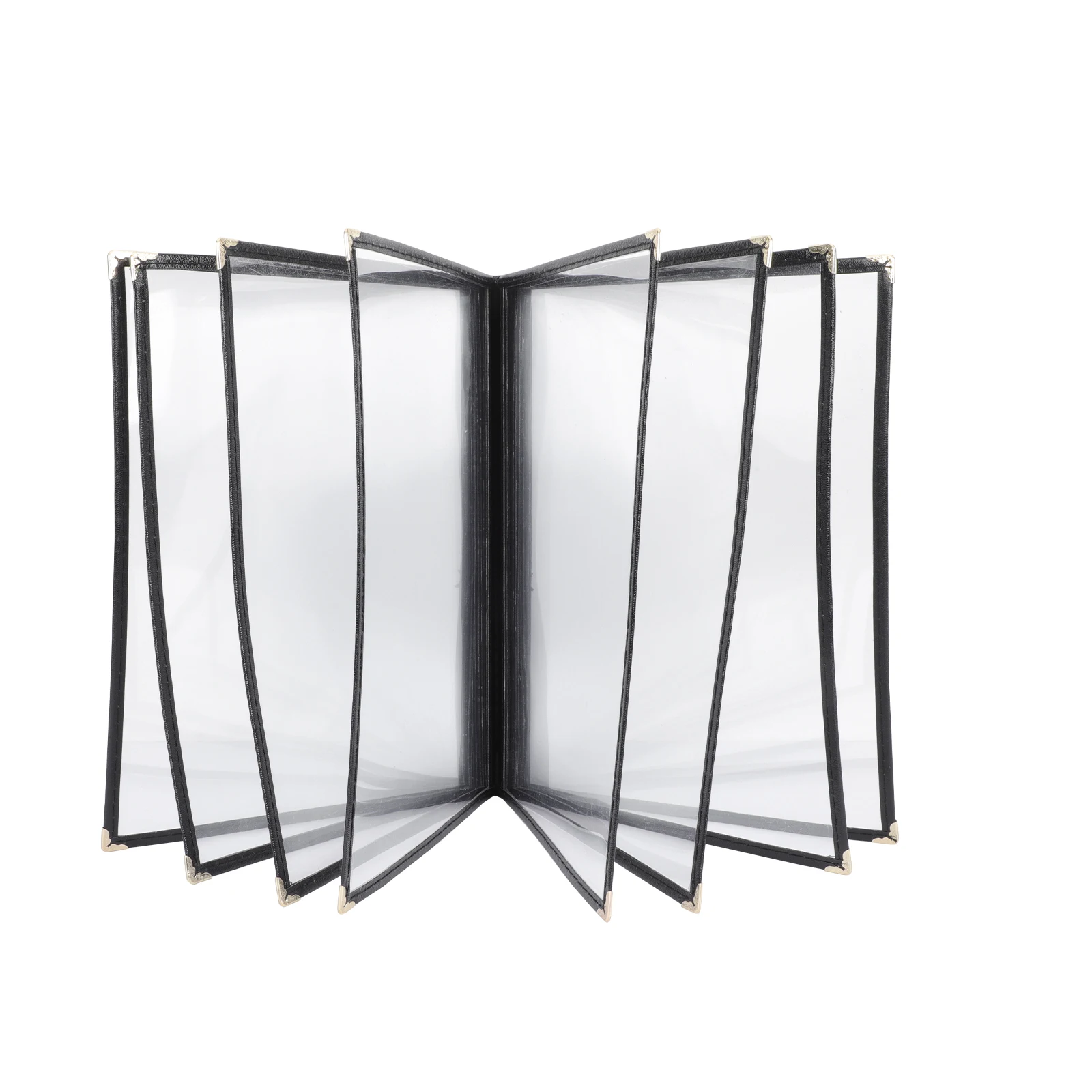 Transparent PVC Recipe Book Cover A4 Size 8 Pages Waterproof Oilproof Menu Folder Restaurant Supplies Protective Case