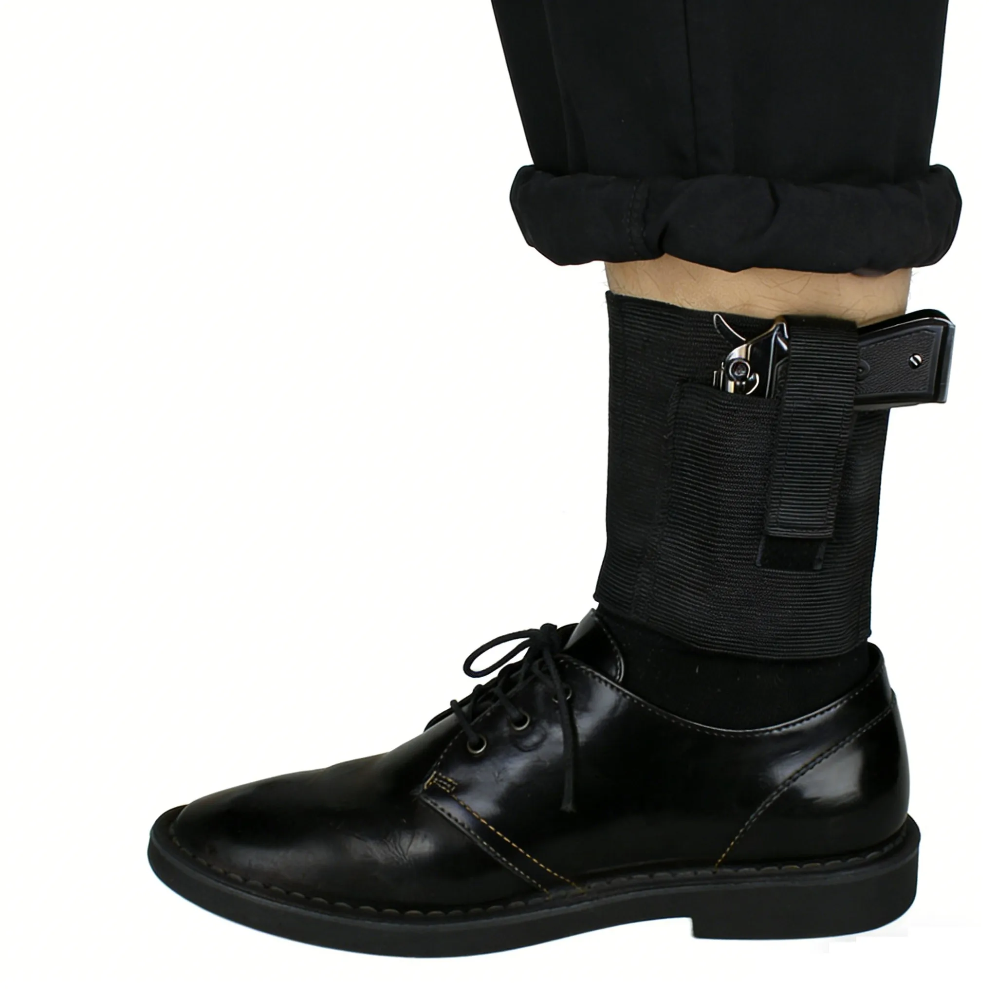 Verdeckte Outdoor-Knöchelholster-Beintasche für links und rechts, klein, kompakt, Jagd-, Sport- und Reisezubehör – Detail 1