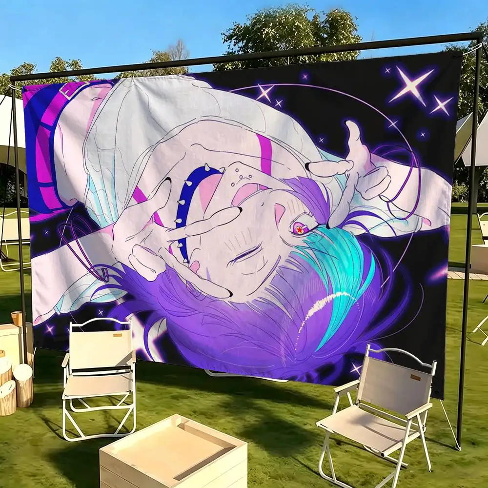 K-Kirara H-Hoshi  Flags Wall Hanging Tapestry Outdoor Garage Room Decorative flag Background Blanket