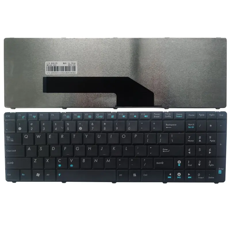 New US keyboard For ASUS K50 K61 K50AB X5DI K70 X5IC X5DC X66IC K50IN K70IN English Black