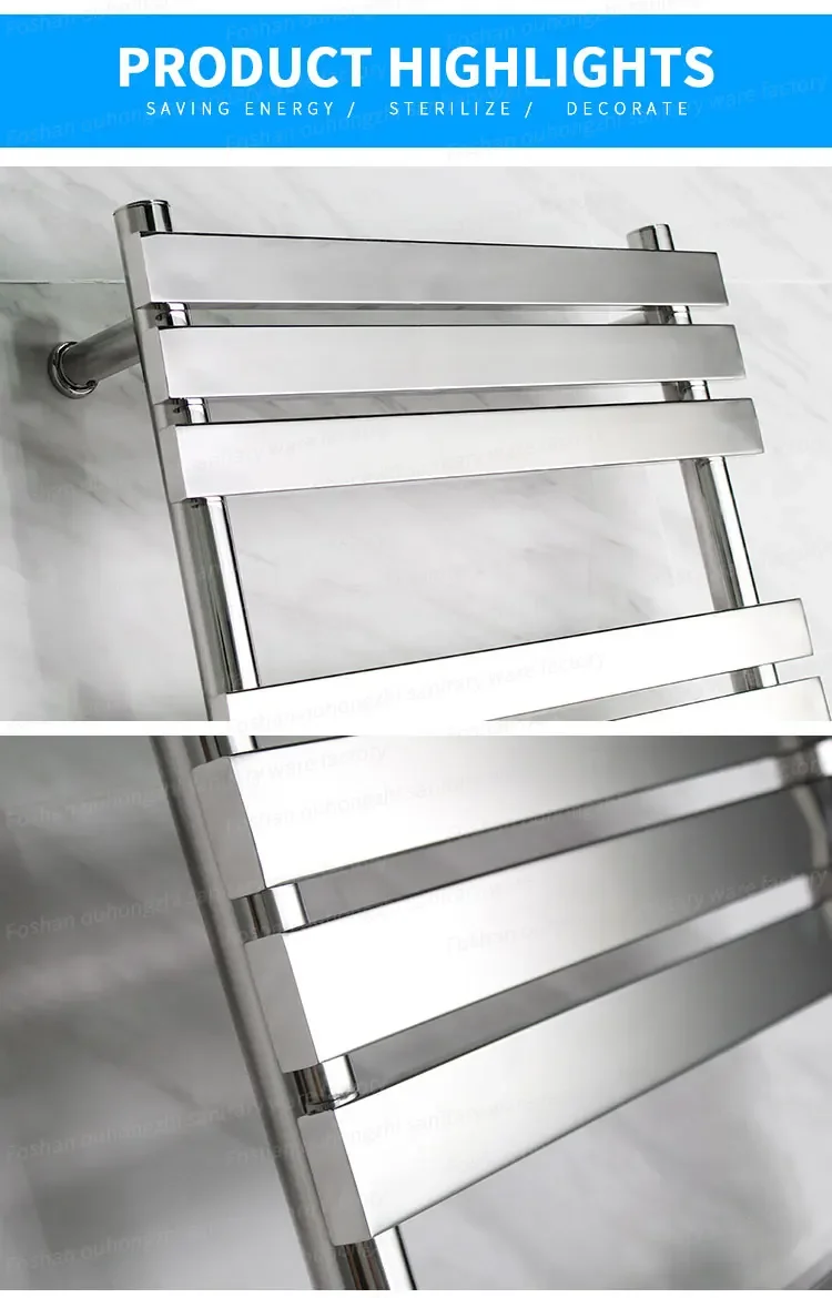 빅 사이즈 욕실 전기 수건 걸이, 스테인레스 스틸 304 타워 워머 스타일 9037