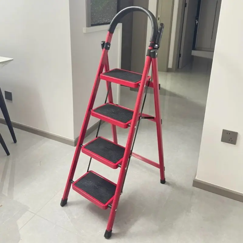Best Selling Multipurpose Household 2/3/4/5/6 Class Safety Portable Ladder Foldable Steel Folding Household Ladder