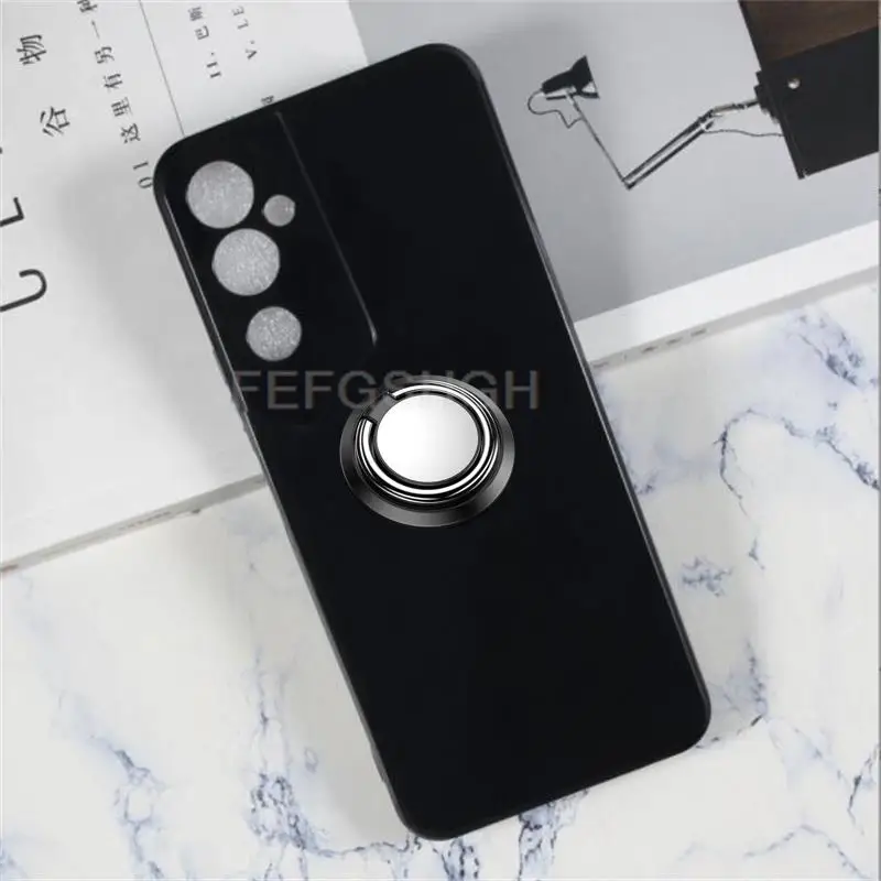 For Tecno Pova Neo 2 6.82Inch PovaNeo2 Neo2 LG6n Back Ring Holder Bracket TPU Soft Silicone protect Case Anti falling shell