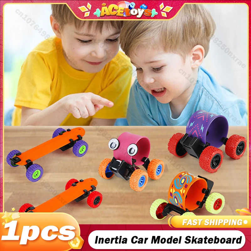 

Inertia Car Model Skateboard Children's Toy Stunt Car Boy's Watch Car is Resistant to Falling and Rolling Back Off-Road Vehicle