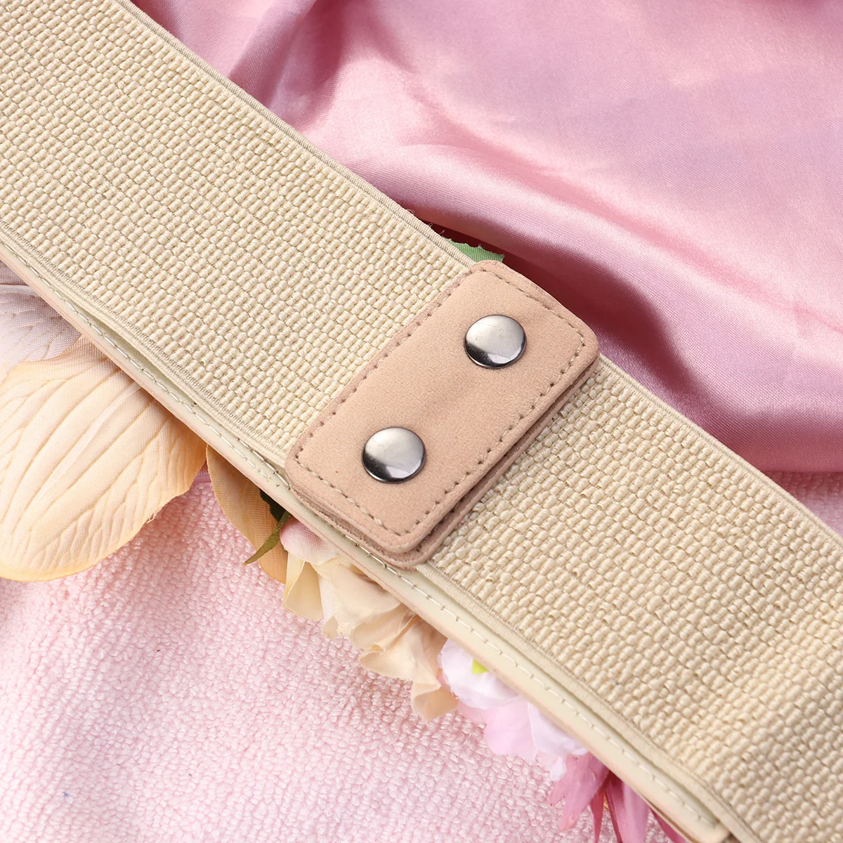 

Flower Waist Belts Women Classic Color Wide Band Practical Basic Belt Fashion Elegant Decor StylishWoman Belts