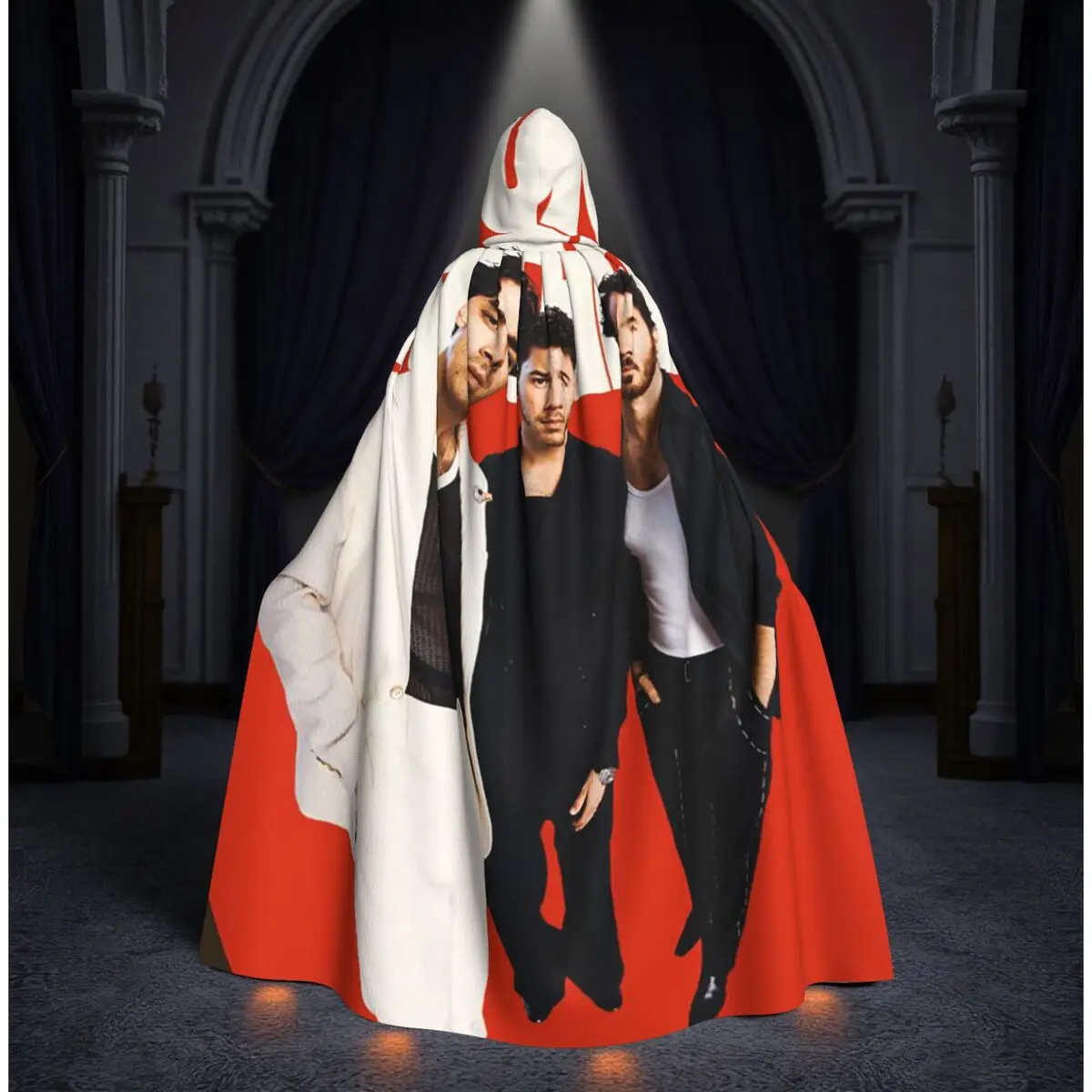 

Vintage The Eras Tour 2023 Jonas Brothers JB The Album Long Hooded Cloak Witch Medieval Costume Cosplay Cape HalloweenParty
