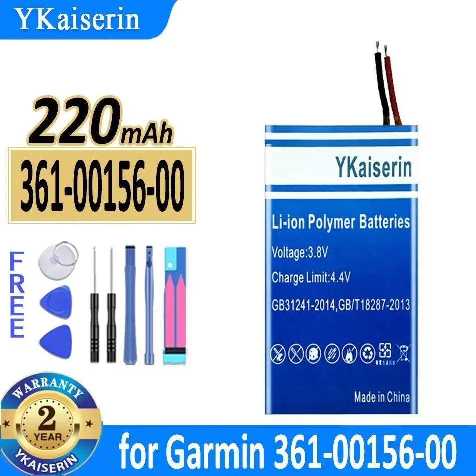 بطارية متينة 220 مللي أمبير في الساعة للغارمين 361-00156-00 عالية الكفاءة لتحديد المواقع 401325 2 أسلاك