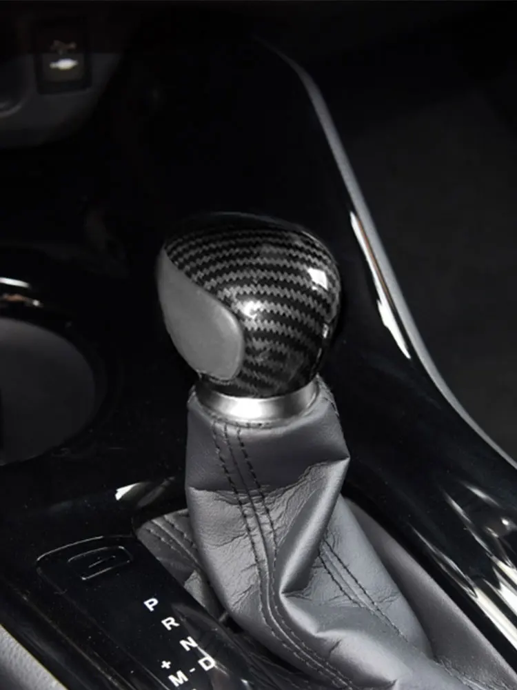 For Toyota C-HR CHR 2016 2017 2018 2019 2020 2021 2022 2023 Car Accessories Interior Gear Shift Knob Head Cover ABS Sticker Trim