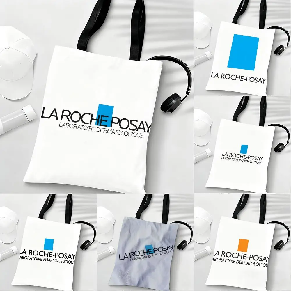 Bolsas de Almacenamiento La Roche-Posay, Ligeras, Ecológicas, Modernas, Multiusos, de Gran Capacidad, Bolsa de Hombro de Lona