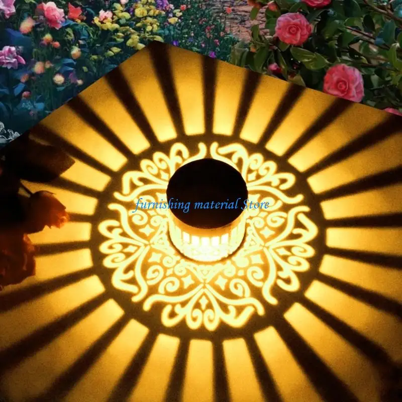 Y5GD Stylish Metal Solar Light With Weatherproof Construction For Porch Or Deck