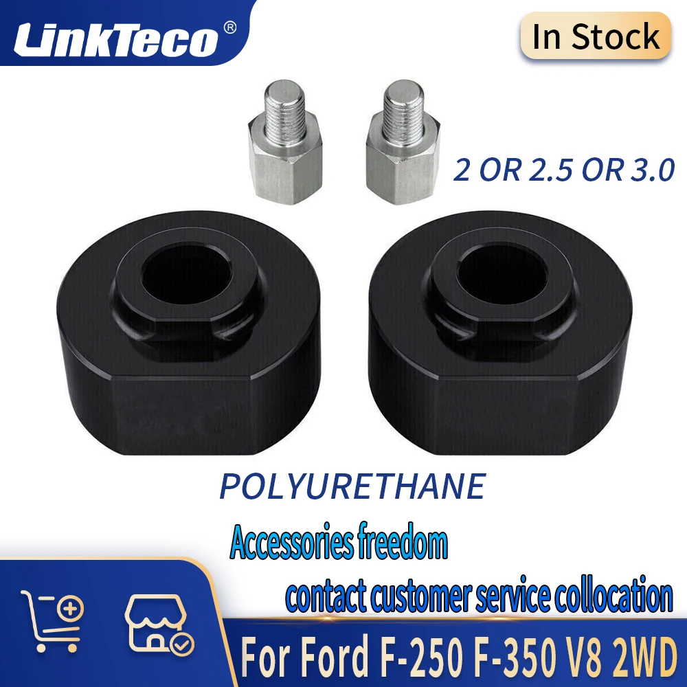 Polyurethane 2PCS Modified Parts 2 2.5 3 Front Leveling Lift Kit For 6.2 6.7 7.3 L 99-23 Ford F250 F350 Super Duty 2WD 4x2 v8