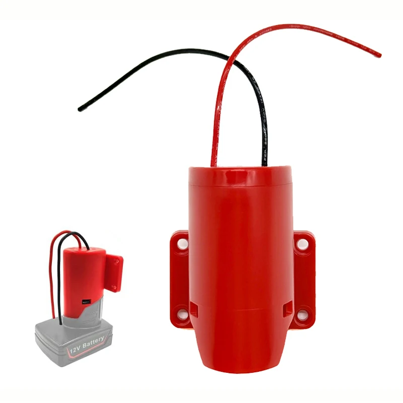 Battery Converter DIY Adapter For Milwaukee 12V Li-ion Battery External Power Supply DIY Connector Mount Bracket Holder