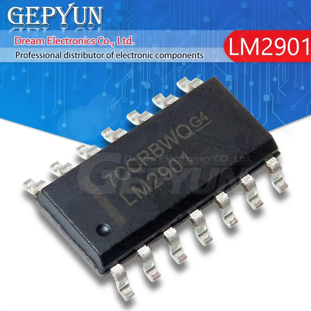 10PCS LM2901DR SOP1…