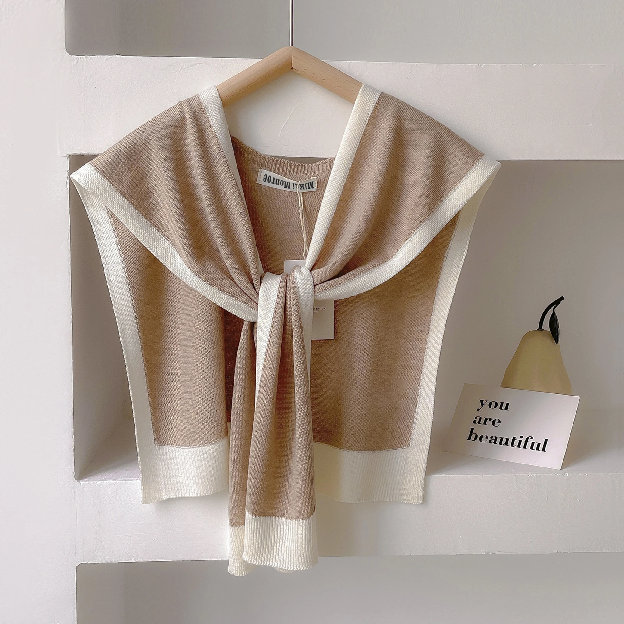 2025 ฤดูใบไม้ผลิและฤดูใบไม้ร่วงถักผ้าคลุมไหล่ฤดูร้อนสํานักงานเครื่องปรับอากาศห้องคอและไหล่ผ้าพันคอแฟชั่นสบายๆกลางแจ้ง