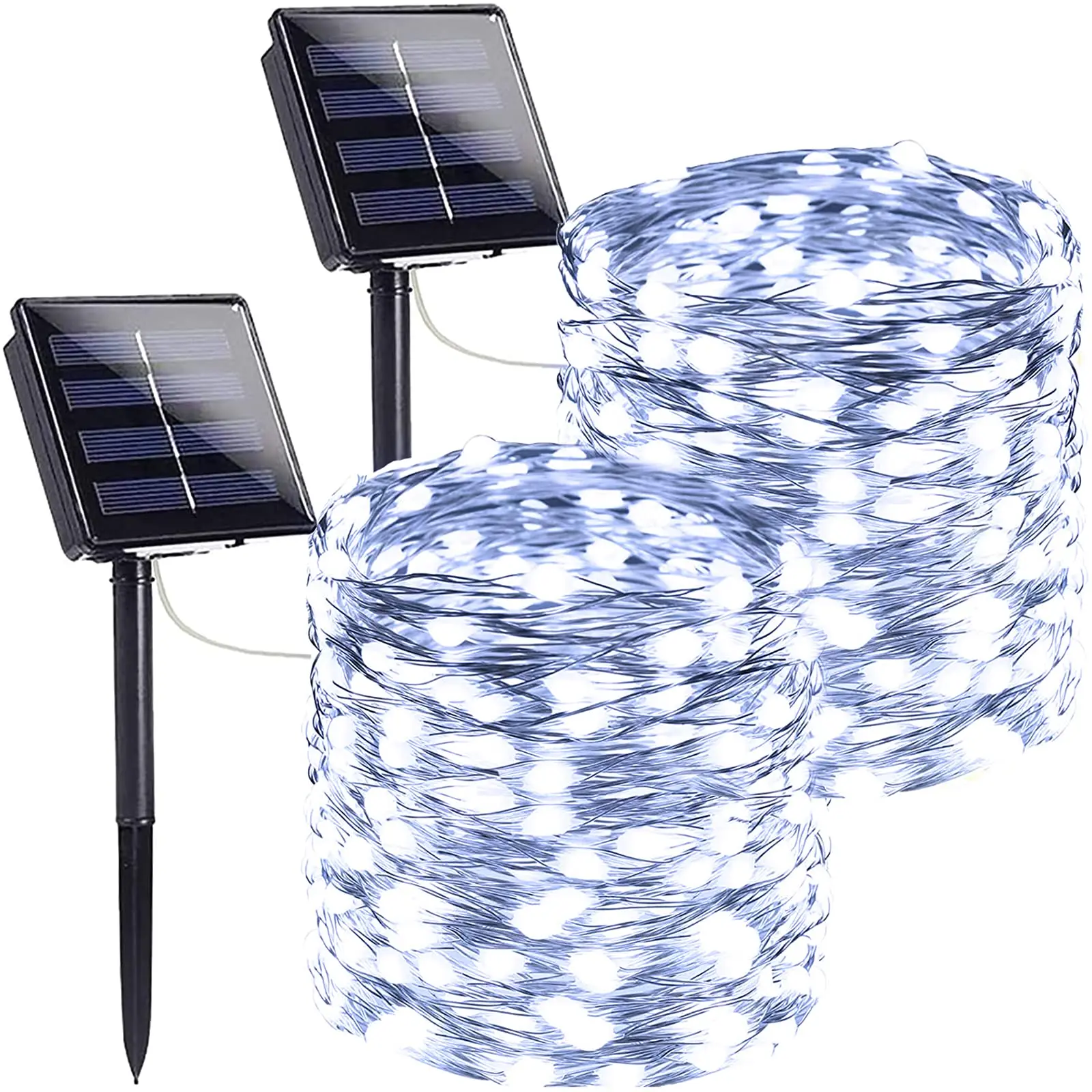 

2-Pack Each 72FT 200 LED Solar String Lights Outdoor Waterproof Solar Twinkle Lights for Tree Garden Party Xmas Wedding Decor