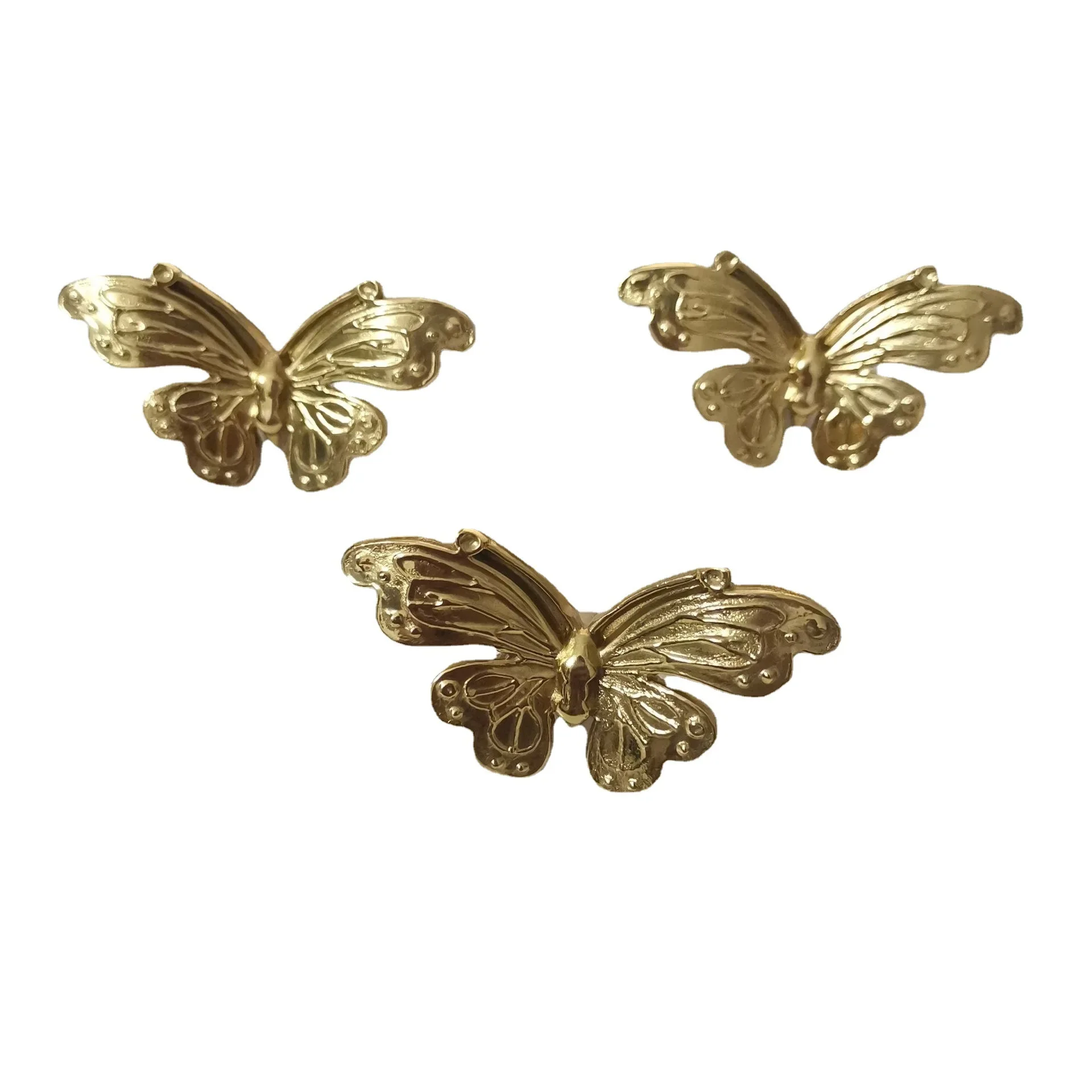 4PCS brass forged butterfly, drawer, cabinet door, wardrobe, cabinet, wine cabinet, shoe cabinet, handle handle