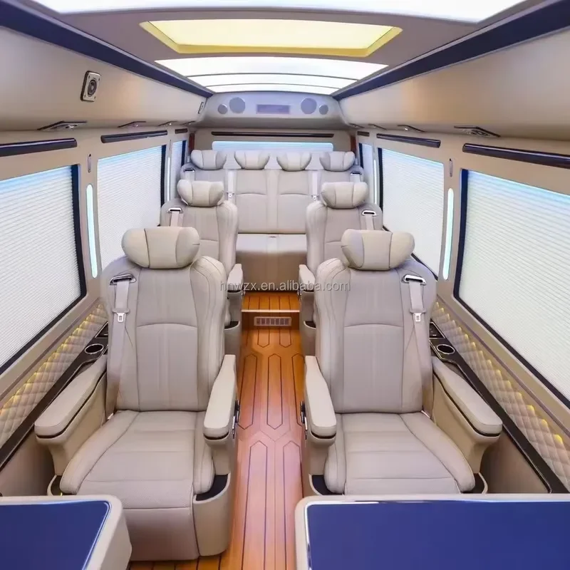 For Custom Car Leather Seat Mercedes V-Class W447 Chair Van Alphard Hiace VIP Seats Nappa Adjustable Angle