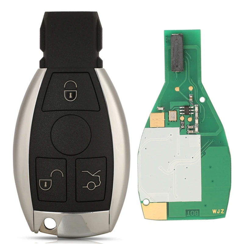 1PCS No logo 2/3/4 Buttons Remote Smart Car Key 433MHz BGA Style for MB Mercedes BENZ C E S Supports Original NEC BGA F image 3