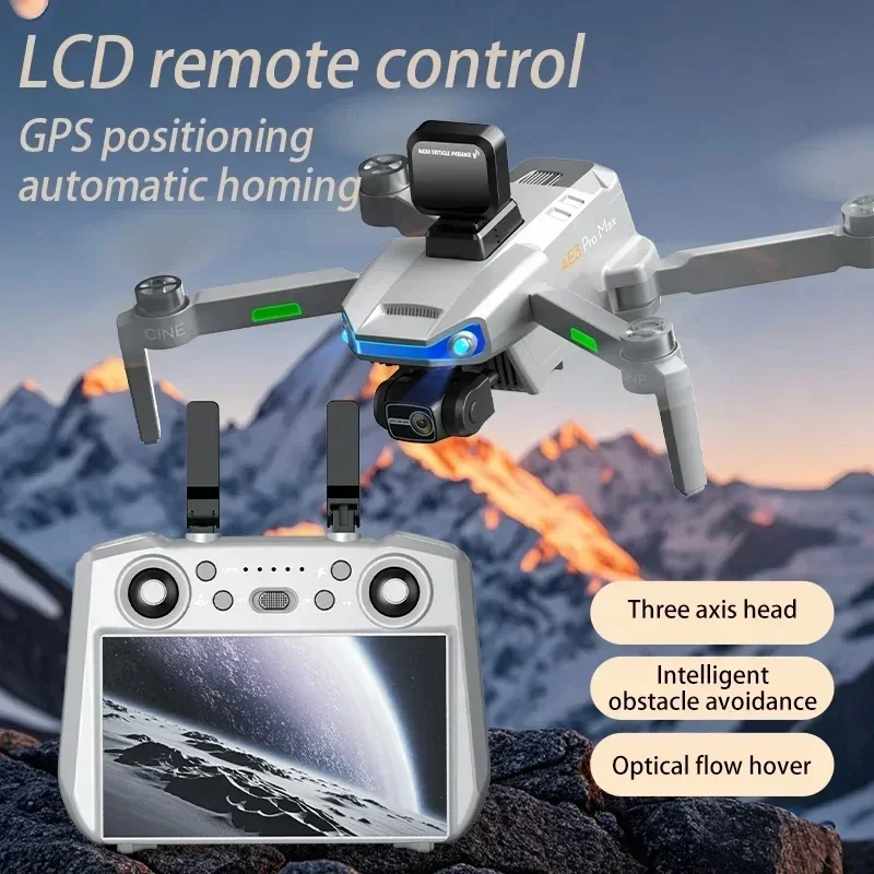 AE3 PRO Max NEW LCD GPS Drone 8K Dual Camera 5G Wifi FPV 3-Axis Gimbal Professional Obstacle Avoidance Quadcopter RC Dron Toy