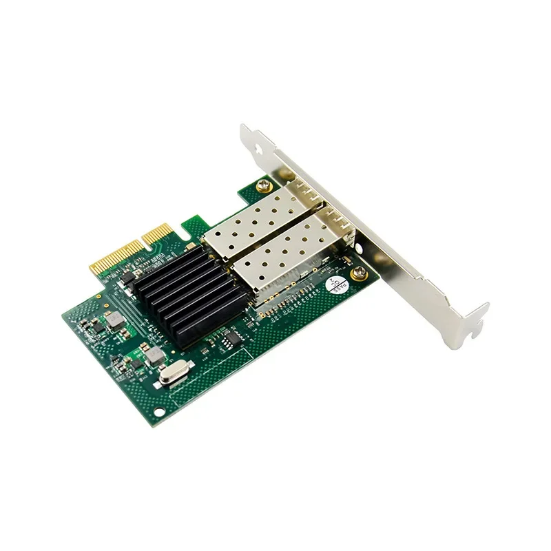 I82576EB PCI-E جيجابت ثنائي المنفذ SFP محول شبكة خادم الألياف البصرية E1G42EF محول شبكة الألياف البصرية
