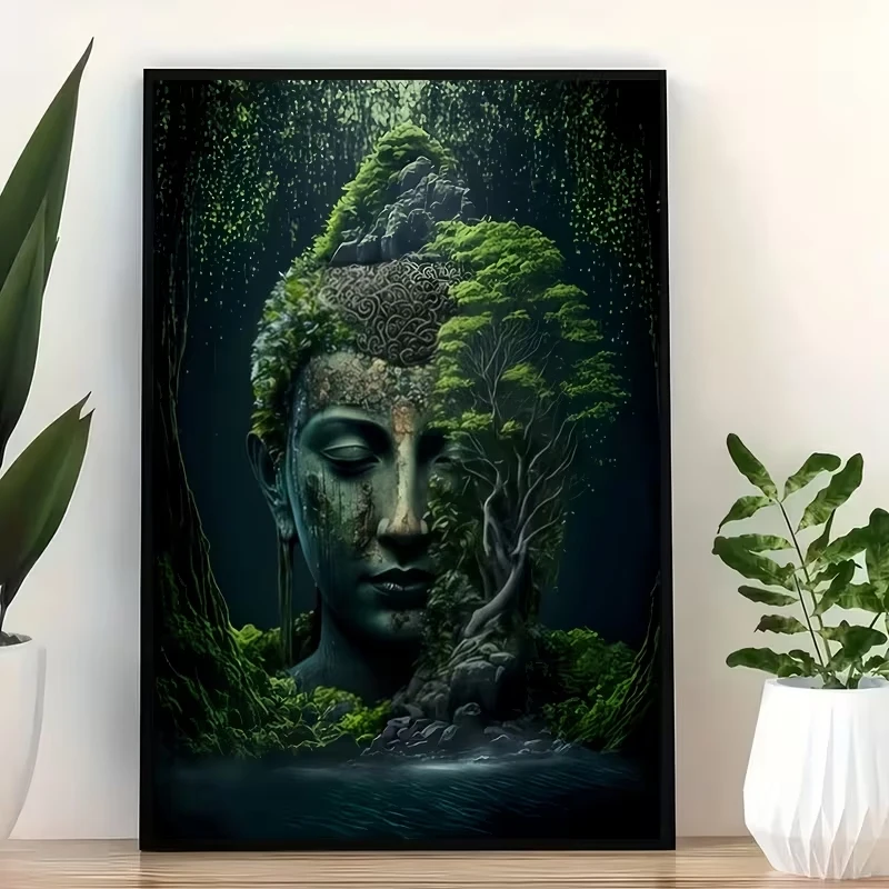 Modern Buddhism Religion Wall Art Print Canvas Painting Poster Picture For Living Room Home Decor