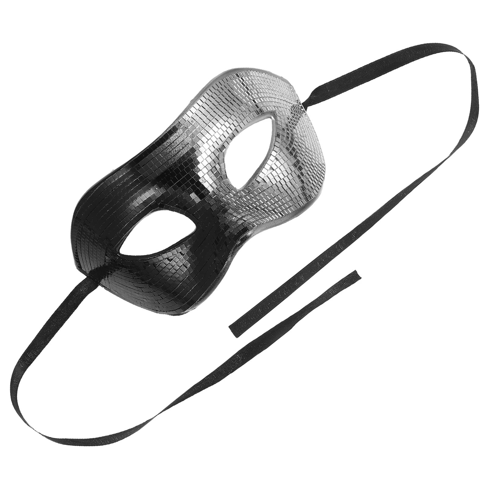 

Mirror Disco Ball Mask Masquerade Accessory Halloween Costume Party Decoration for Men Women Festive Events