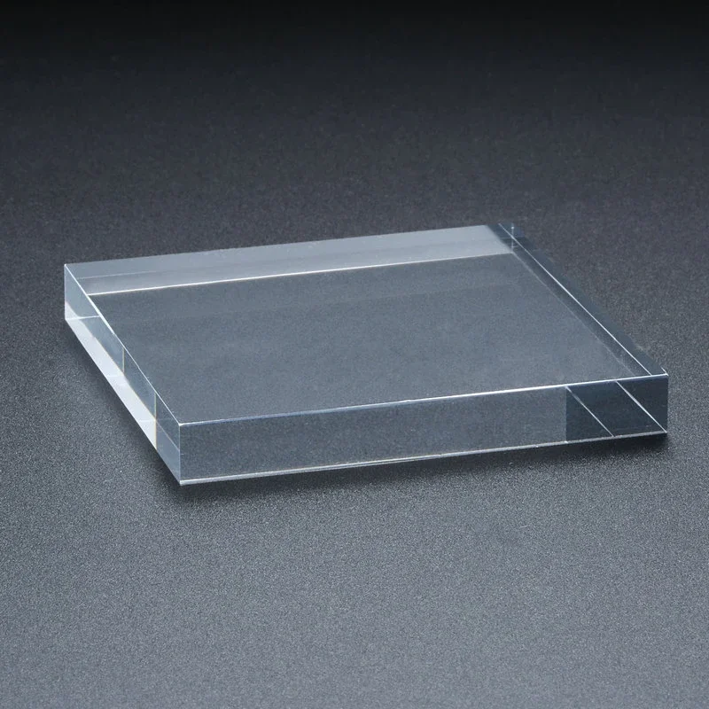 Square Acrylic Solid Display Cube Riser Pedestal Block Shop Retail Skin Care Cosmetic Jar Jewelry Stand Rack For Window Cabinet