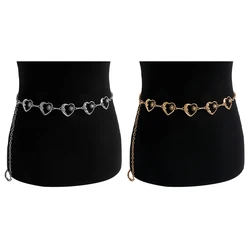 Harajuku Punk Moon Metal Belt Retro Gothic Style High Waist Chain Pendant Belt