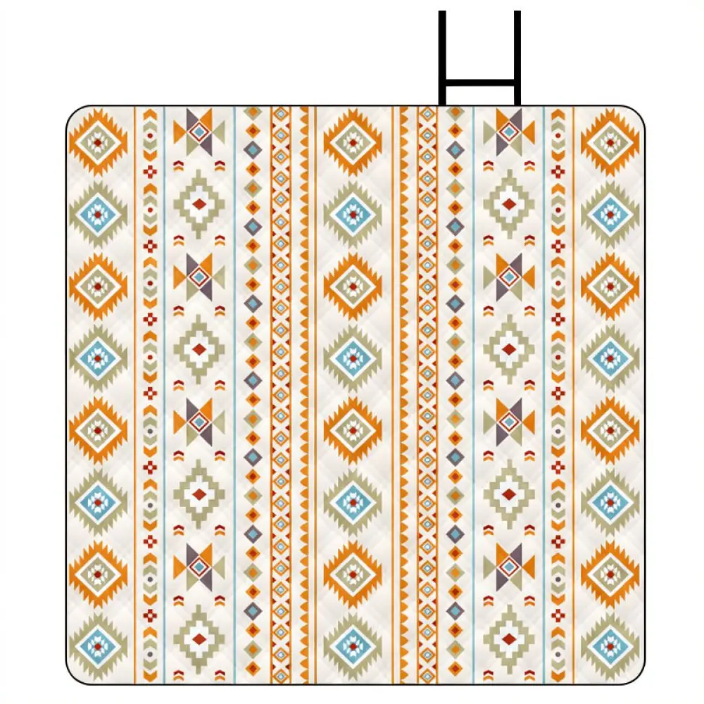 Bohemian Style Picnic Blanket 3x4m Large Outdoor Rug Waterproof Thermal Pad Camping Gear Moisture Proof Ground Mat For Park