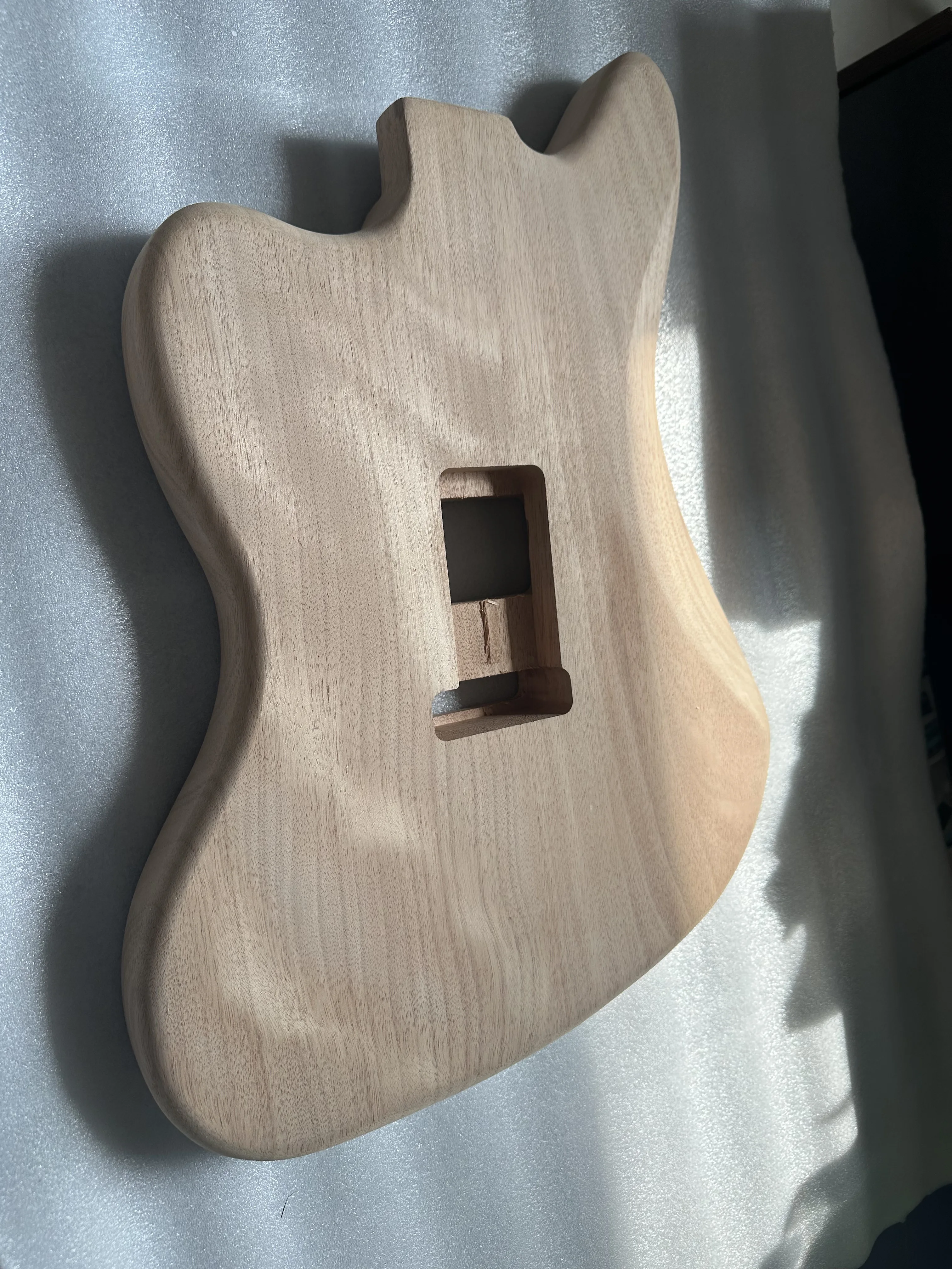 Electric Guitar Body HH Pickups,Costomized, Grey Color,Solid Mahogany Wood,Fit for 25.5 \