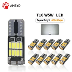 10 stuks T10 W5W 194 501 Geen Fout 10 stuks T10 Led Canbus Interieur Gloeilamp Zuiver Wit Met T10 Chip