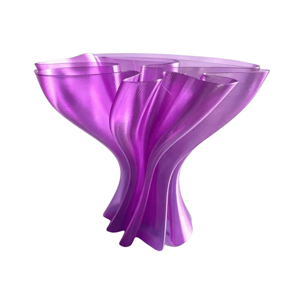 Nordic Style Flower Bouquet Vase Creative 3D Printed Desktop Ornament Irregular Modern Art Flower Display Container Gift