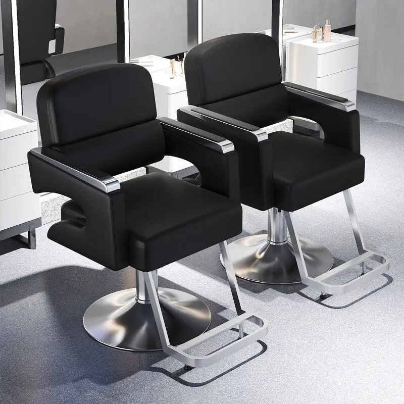 Reclining Manicure Pedicure Barber Chairs Modern Waiting Barber Chairs Luxury Nordic Style Taburete Con Ruedas Beauty Furniture