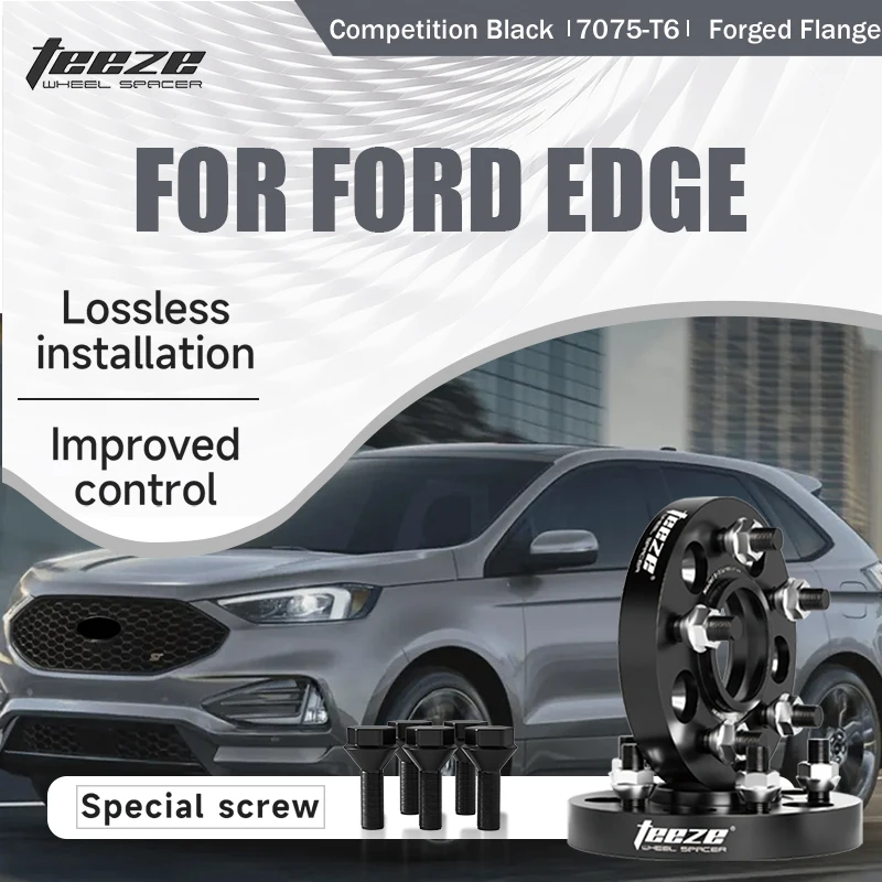 

Teeze 2/4 шт. 5x108 CB 63,4 M14 x 1,5, центральная черная кованая прокладка колеса для Ford Edge, фланцевая пластина 15/20/25/30/35 мм