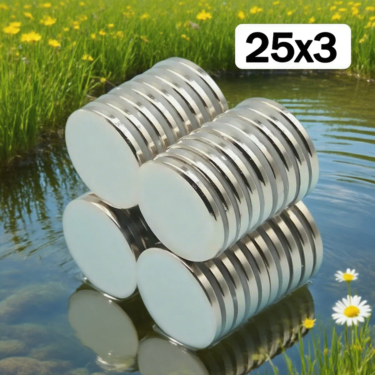 

25X3MM Powerful Neodymium Magnet Round Super Strong Magnets N35 NdfeB Permanent Magnetic imanes Refrigerator Magnet