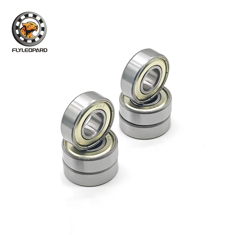 10Pcs R6ZZ Bearing 9.525x22.225x7.142mm ABEC-7 Deep Groove Ball Bearing 3/8