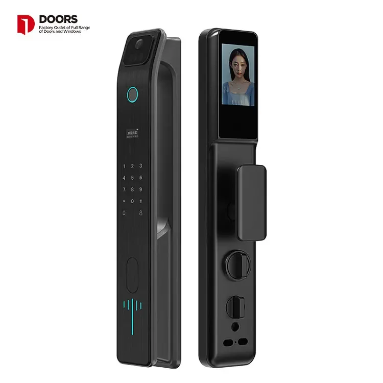 005Smart Locks Door 3D Face Recognition Smart Door Lock WIFI Fechadura de porta de alumínio