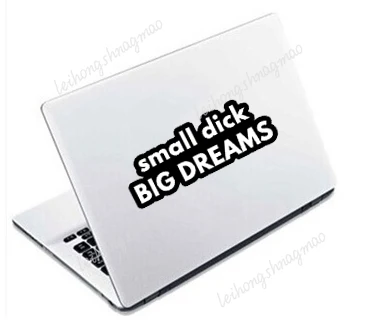 ملصق ليتل ديك بيج دريم للكمبيوتر المحمول لطيف ومثير للاهتمام على شكل حقيبة فنية كرتونية #4