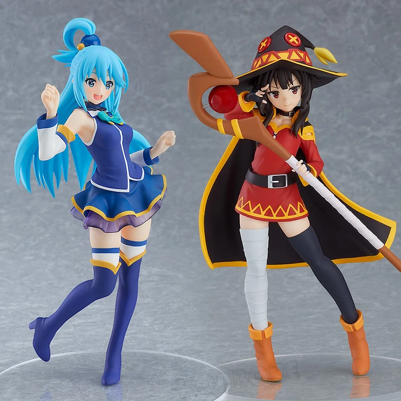 KonoSuba ¡La bendición de Dios en este maravilloso mundo! Aqua Anime Girl Figura Megumin/Yunyun/Darkness Figura de acción Modelo Muñeca Juguetes