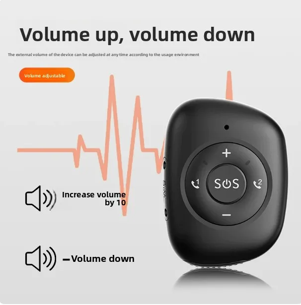 4G GPS Tracker SOS Emergency Button Waterproof Mini Personal Locator for Seniors Children Anti-Lost Smart Pendant