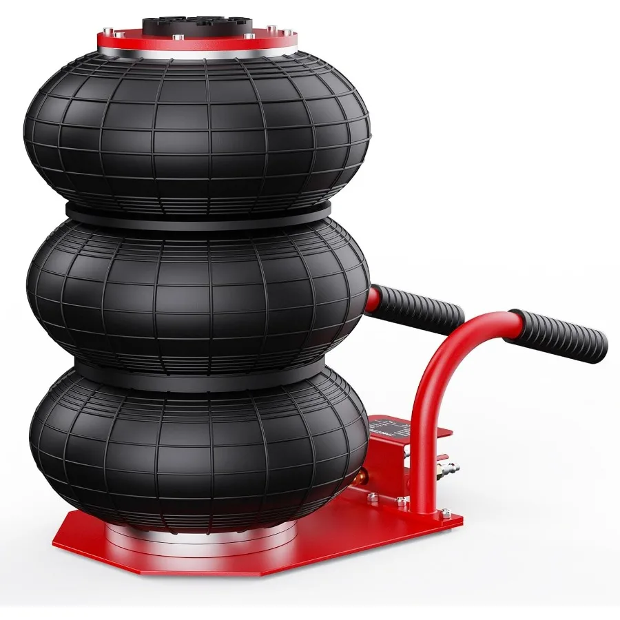 

3-тонный пневматический автомобильный домкрат 6600 фунтов с быстрым подъемом и короткой ручкой для ремонта автомобилей и использования в гараже. Домкрат для подушек безопасности. Поднимает до