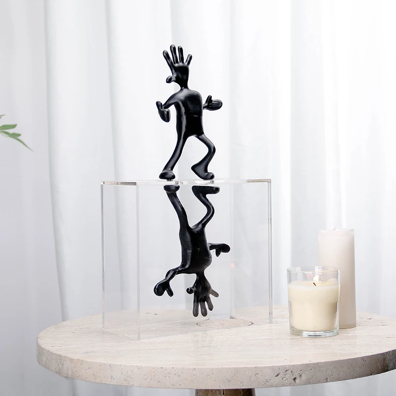 Elegant Handcrafted Custom Design Project Use Modern Abstract Figurine Sculpture Interior Home Decor Items for Living Room Art