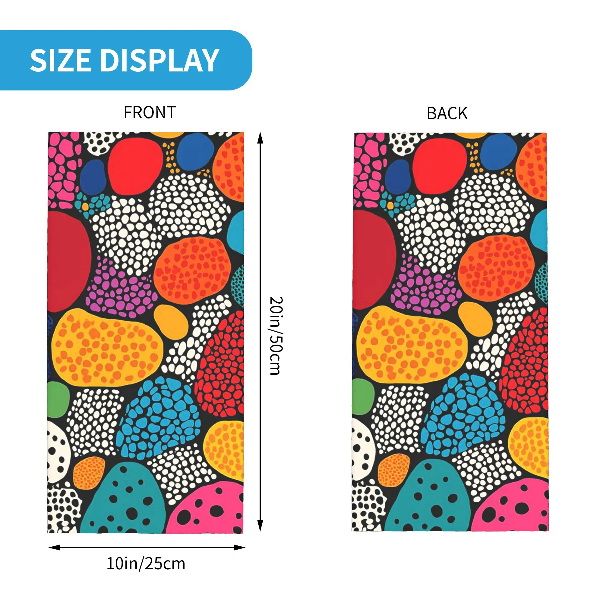 Architecture of life Classic polka dot pattern Bandana Neck Gaiter Printed Face Scarf Headwear Riding Unisex Adult All Season