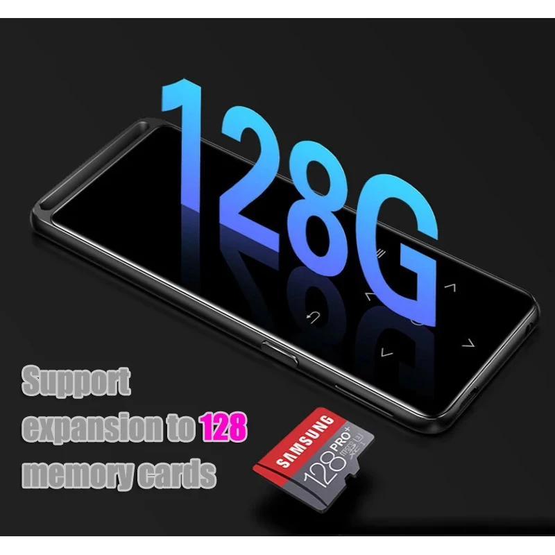 Mr. Mp 3 4 reproductor Mp4 y Mp3, lector de grabación de música con Bluetooth 5,0, auriculares de pantalla, vídeo, Radio FM, Hi-fi, Audio portátil