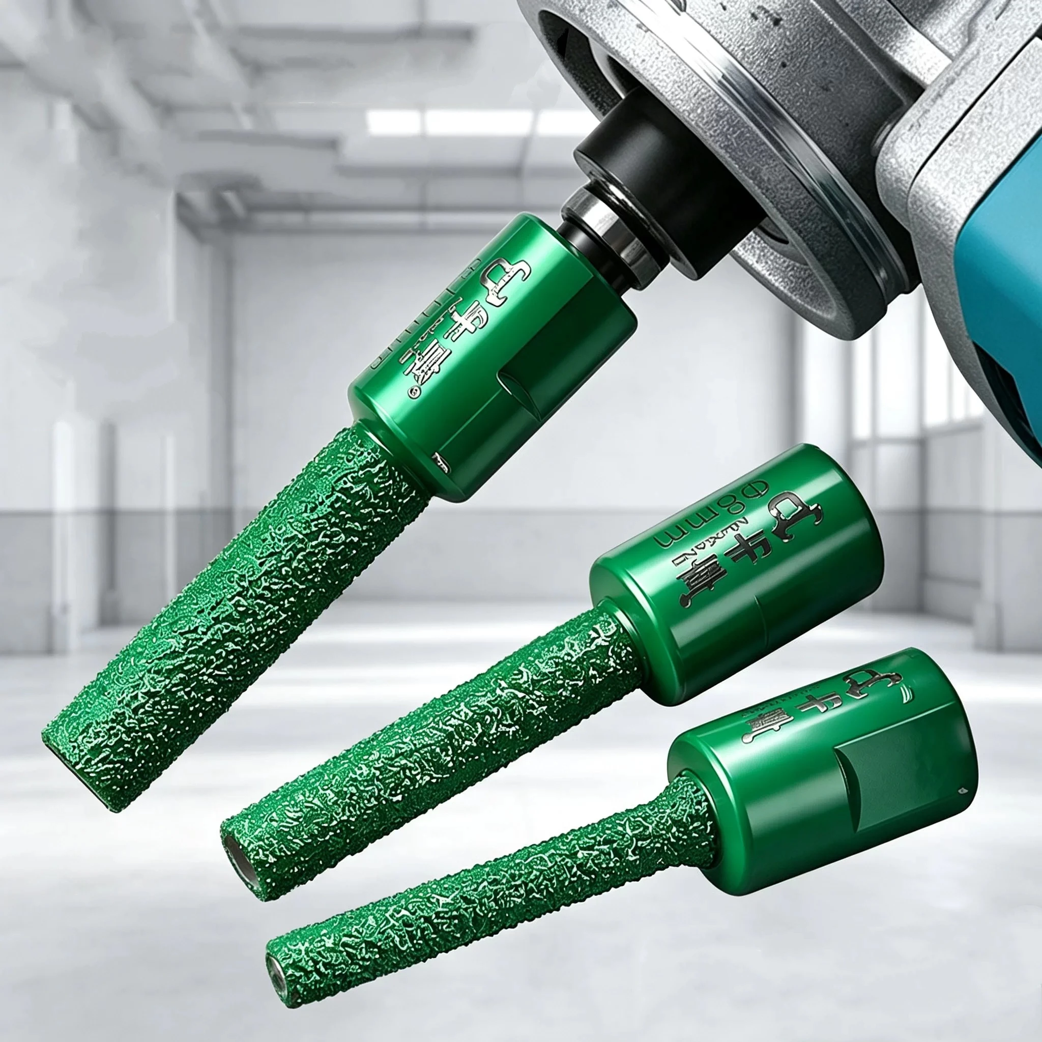 M10 6-16mm Vaccum Brazed Milling Cutter Hole Saw Angle Grinder Brazed Core Drill Bit for Ceramic Granite Marble Stone Tile
