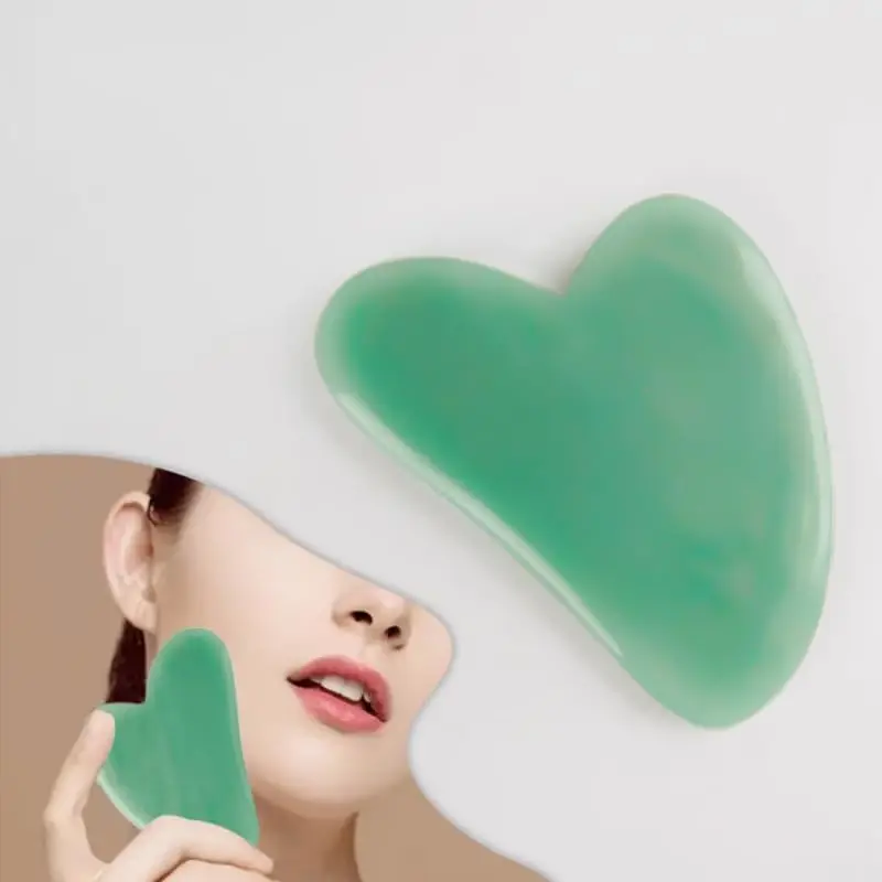 طقم كوارتز وردي طبيعي للوجه وغوا شا | أداة تدليك مزدوجة الأطراف لتوهج البشرة والاسترخاء #2